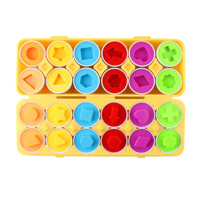 Montessori Spiel- und Puzzleeier - Lern Sortierspielzeug