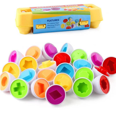 Montessori Spiel- und Puzzleeier - Lern Sortierspielzeug