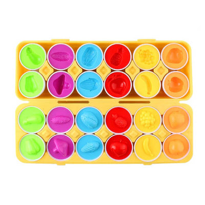 Montessori Spiel- und Puzzleeier - Lern Sortierspielzeug